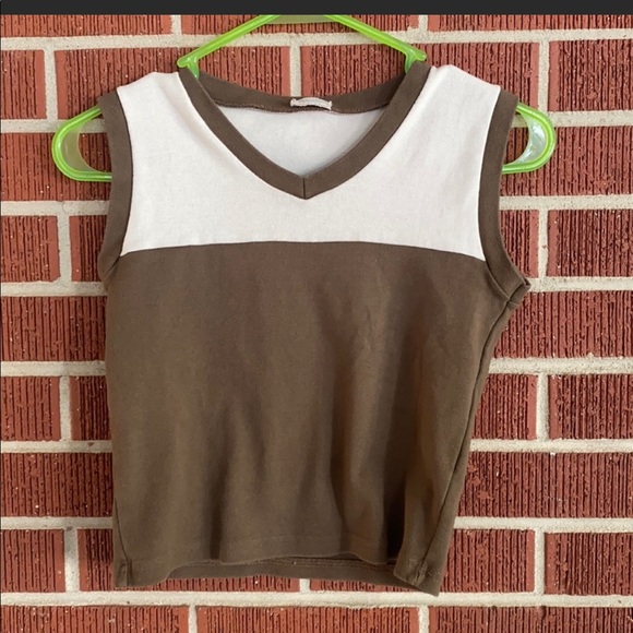 Brandy Melville Tops - Brandy Melville brown shirt